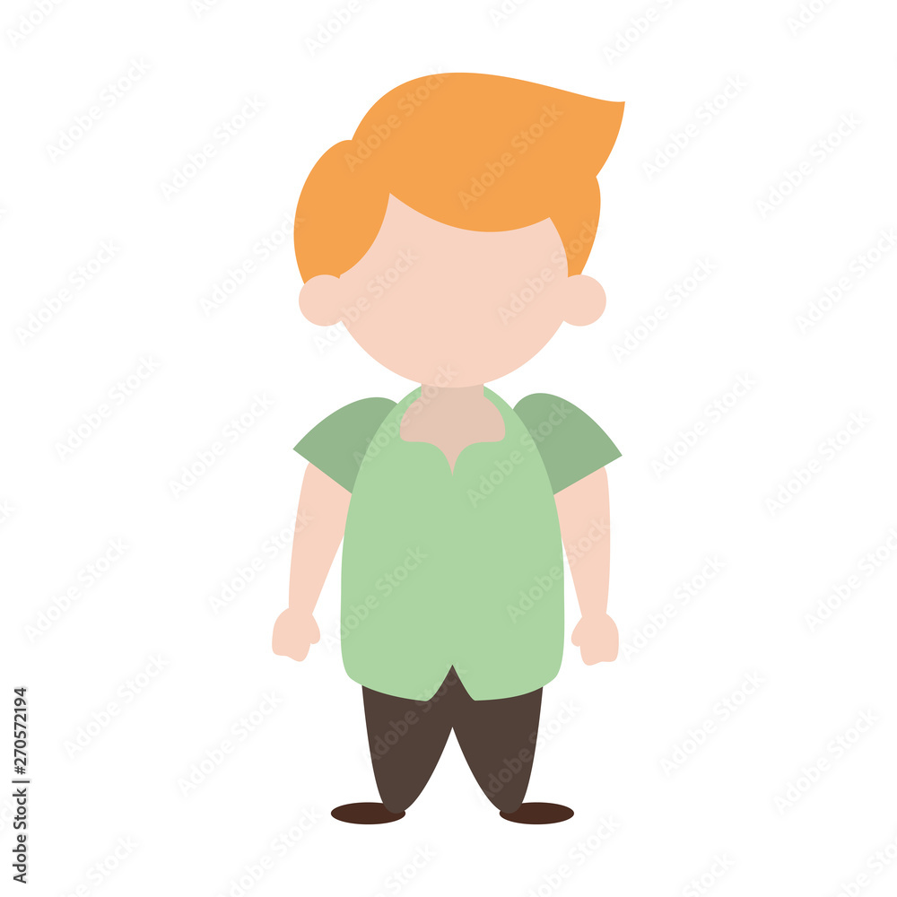 Cute boy cartoon isolated Vector illustration Cute boy cartoon isolated Vector illustration