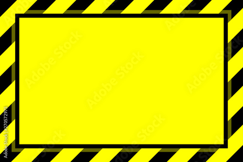 warning sign yellow black stripe frame template background copy space, banner frame striped awning yellow, stripe frame for advertising promotion special sale discount on media online beauty products