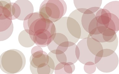 Rideaux Rose clair patrons Multicolored translucent circles on a white background. Yellow tones. 3D illustration  © Plastic man