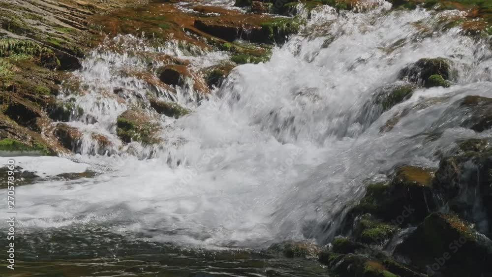 Clear water of river flowing in Nagano, Japan. Clear water of river flowing in Nagano, Japan.