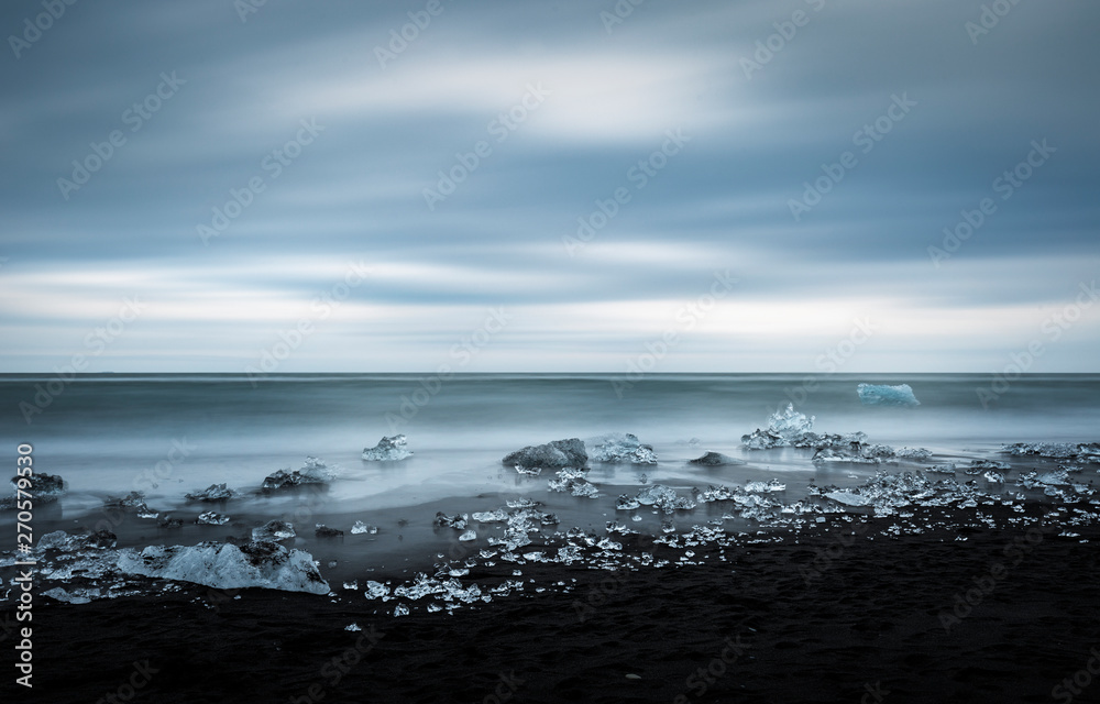 La plage de Jokulsarlon