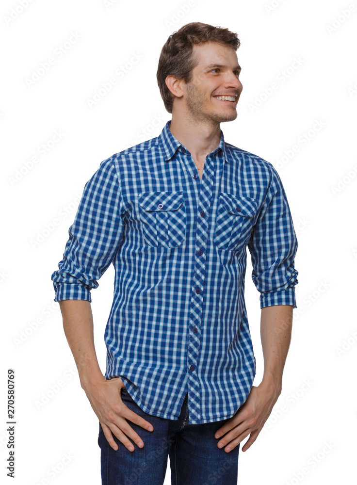 Front view of man in jeans. Front view of man in jeans.