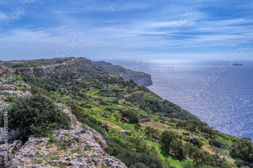 Obraz na płótnie Great Dingli cliffs, Malta w salonie