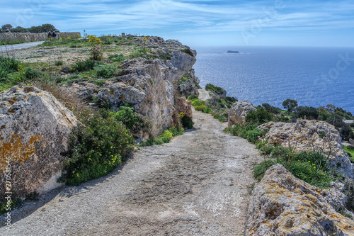 View of the Mediterranean from the cliffs of Dingli, Malta