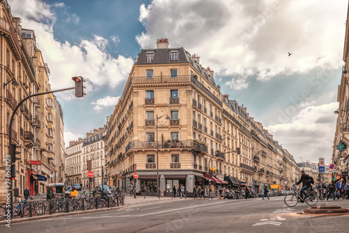 Canvas Print Streets of Paris, France