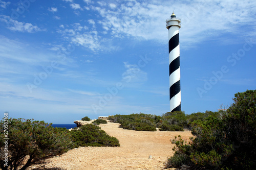 Lighthouse Punta Moscarter is the highest in the Balearic Islands.