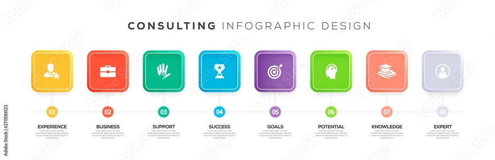 CONSULTING INFOGRAPHIC CONCEPT