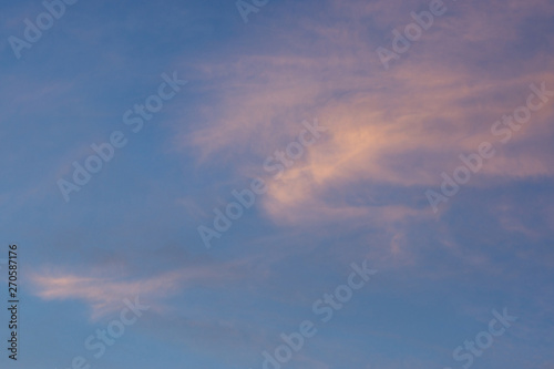 light evening clouds. © Dmitriy