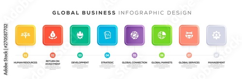 GLOBAL BUSINESS INFOGRAPHIC CONCEPT