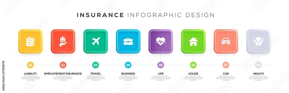 INSURANCE INFOGRAPHIC CONCEPT INSURANCE INFOGRAPHIC CONCEPT