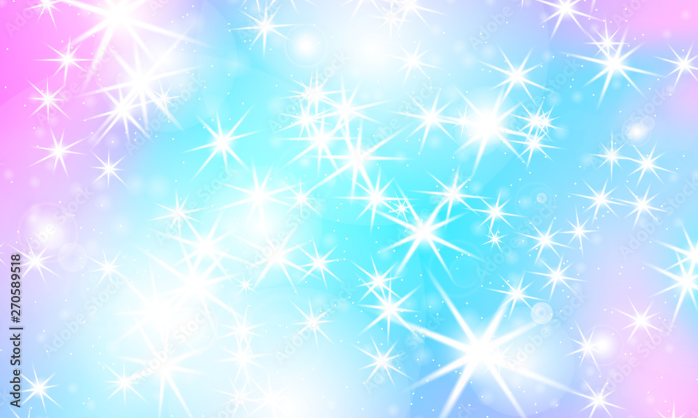 Unicorn rainbow background. Holographic sky Unicorn rainbow background. Holographic sky