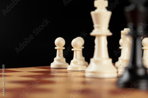 chess on board business concept
