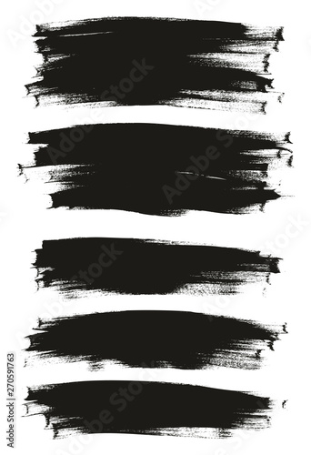 Calligraphy Paint Thin Brush Background Long High Detail Abstract Vector Background Mix Set 96