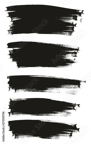 Calligraphy Paint Thin Brush Background Long High Detail Abstract Vector Background Mix Set 94