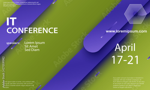 Conference announcement design template