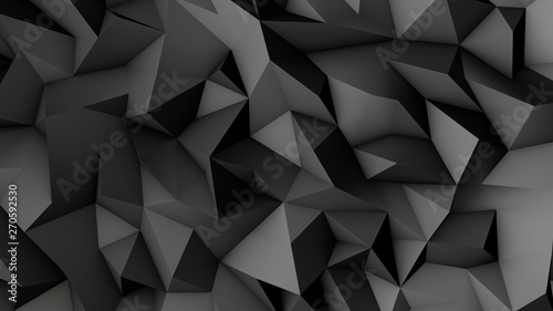 Abstract Low poly background.3d illustration
