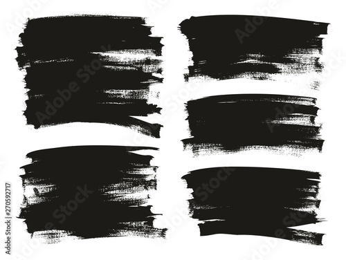 Calligraphy Paint Thin Brush Background Long High Detail Abstract Vector Background Mix Set 30
