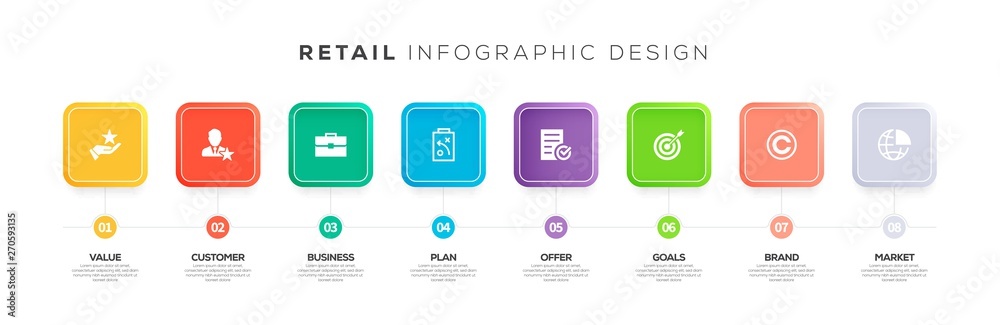 RETAIL INFOGRAPHIC CONCEPT RETAIL INFOGRAPHIC CONCEPT