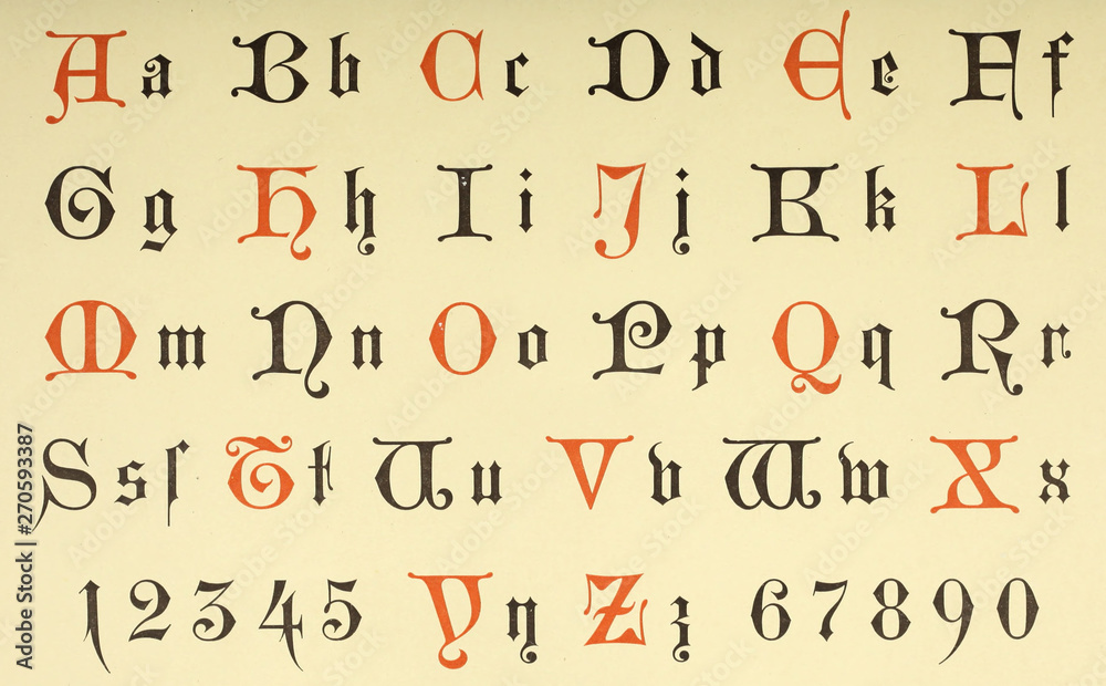 Obraz premium Vintage font.