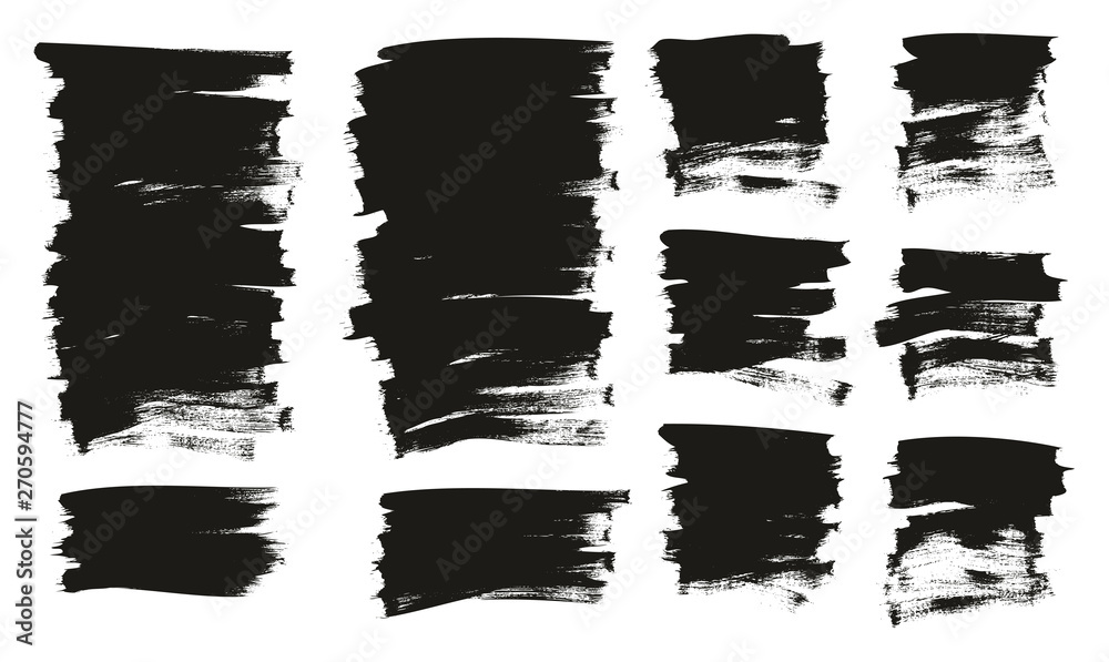 Calligraphy Paint Thin Brush Background Short High Detail Abstract Vector Background Mix Set 151