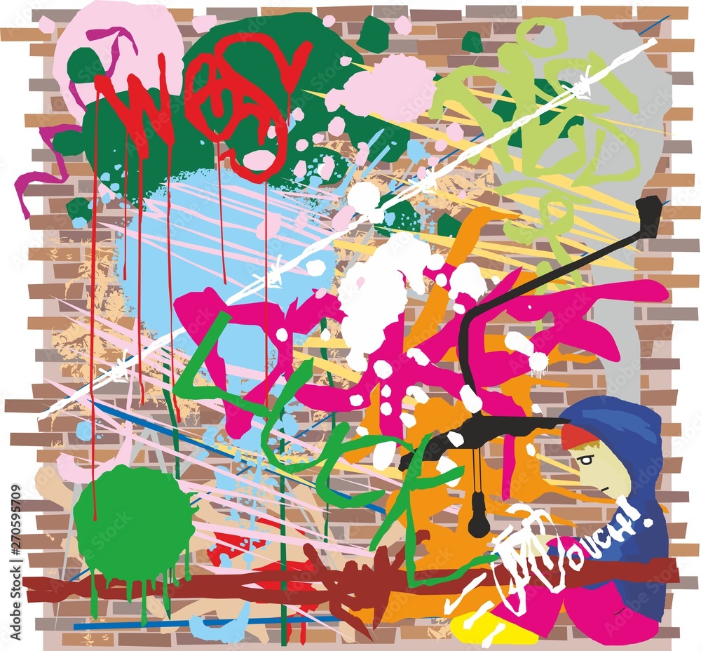 Obraz premium Pared manchada