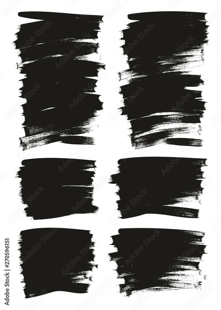 Calligraphy Paint Thin Brush Background Short High Detail Abstract Vector Background Mix Set 68