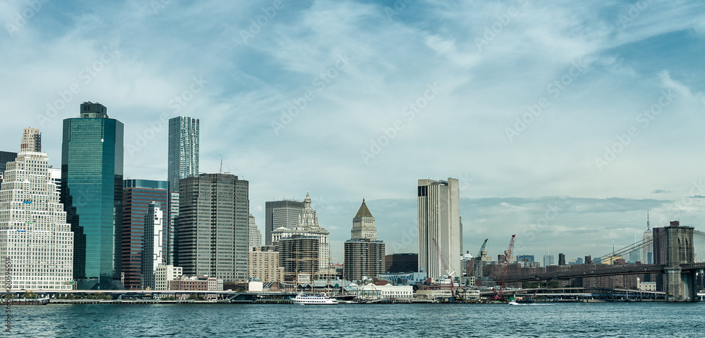 Modern skyscrapers of Downtown Manhattan