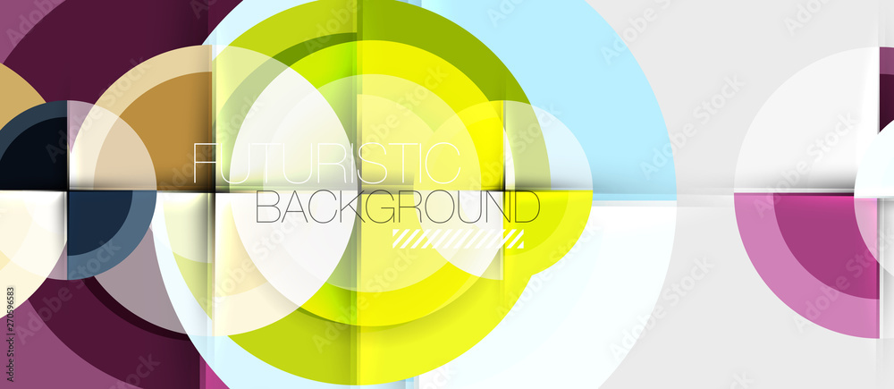Geometric design abstract background - circles Geometric design abstract background - circles