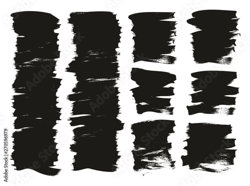 Calligraphy Paint Thin Brush Background Short High Detail Abstract Vector Background Mix Set 11