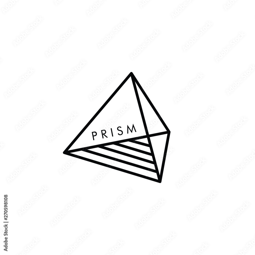 Prism. Logo template.