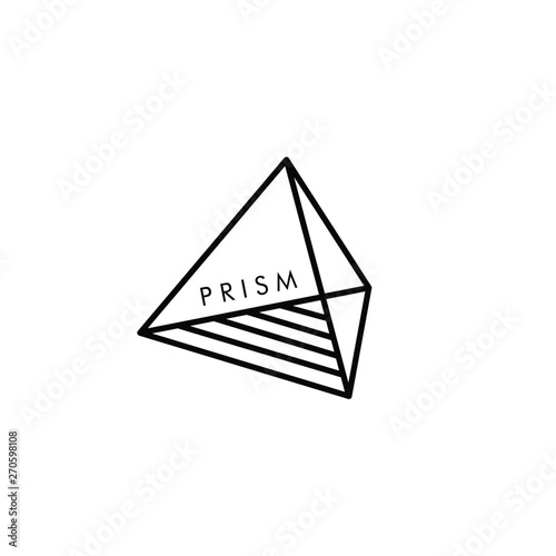 Prism. Logo template.