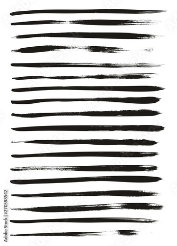 Wallpaper Mural Calligraphy Paint Thin Brush Lines High Detail Abstract Vector Background Set 122 Torontodigital.ca