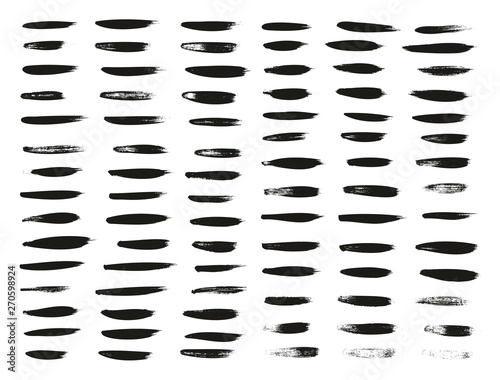Calligraphy Paint Thin Brush Lines High Detail Abstract Vector Background Set 99