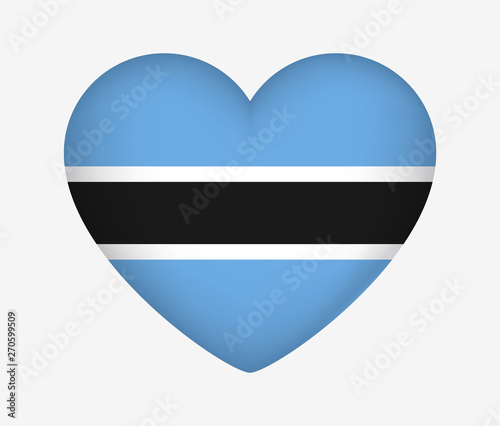 Heart Shaped National Flag of Botswana. I Love My Country. Vector Illustration Free Download Heart Shaped National Flag of Botswana. I Love My Country. Vector Illustration - GFXLoad