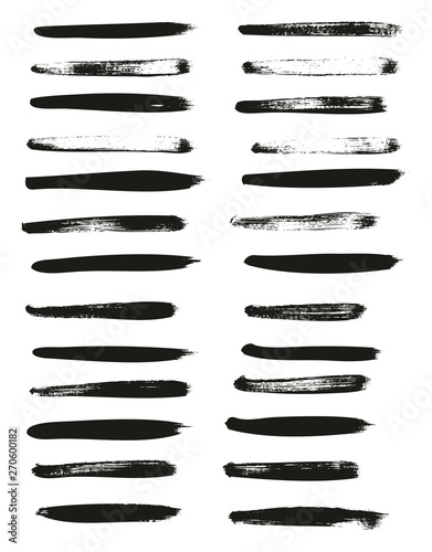 Calligraphy Paint Thin Brush Lines High Detail Abstract Vector Background Set 11