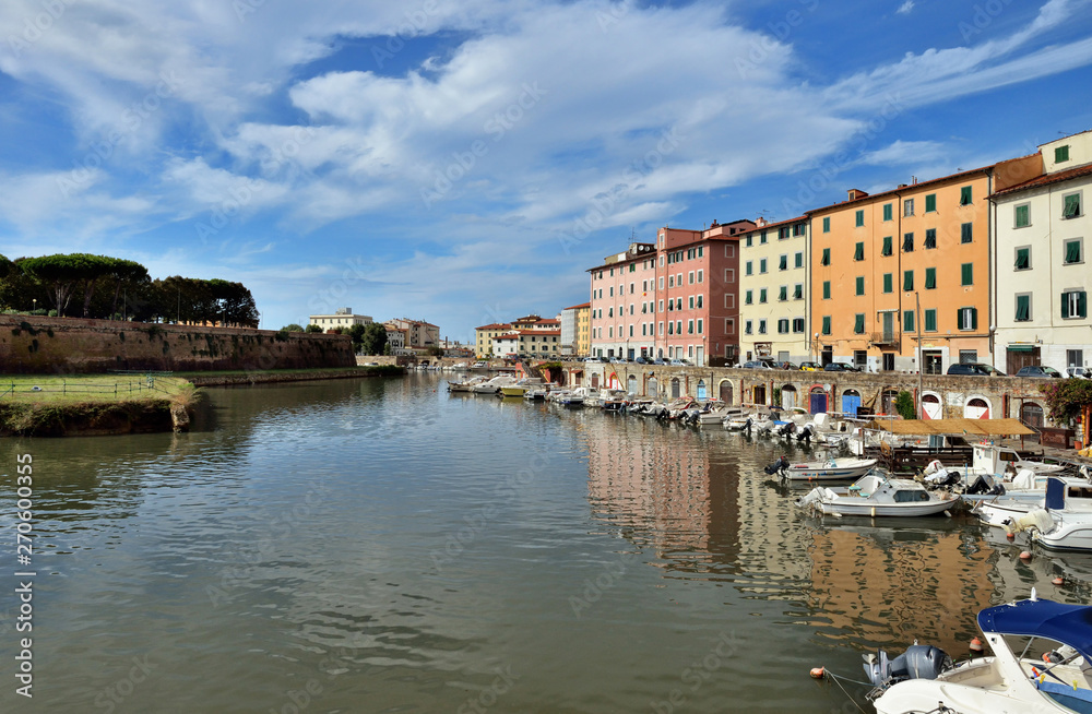 City of Livorno in september. Tuscany, Italy