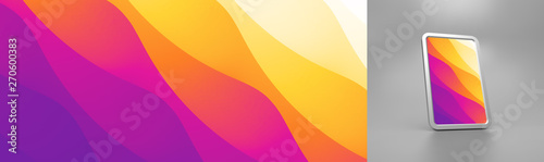 Abstract background with trendy gradients. Vector illustration for mobile phone cover and screen.