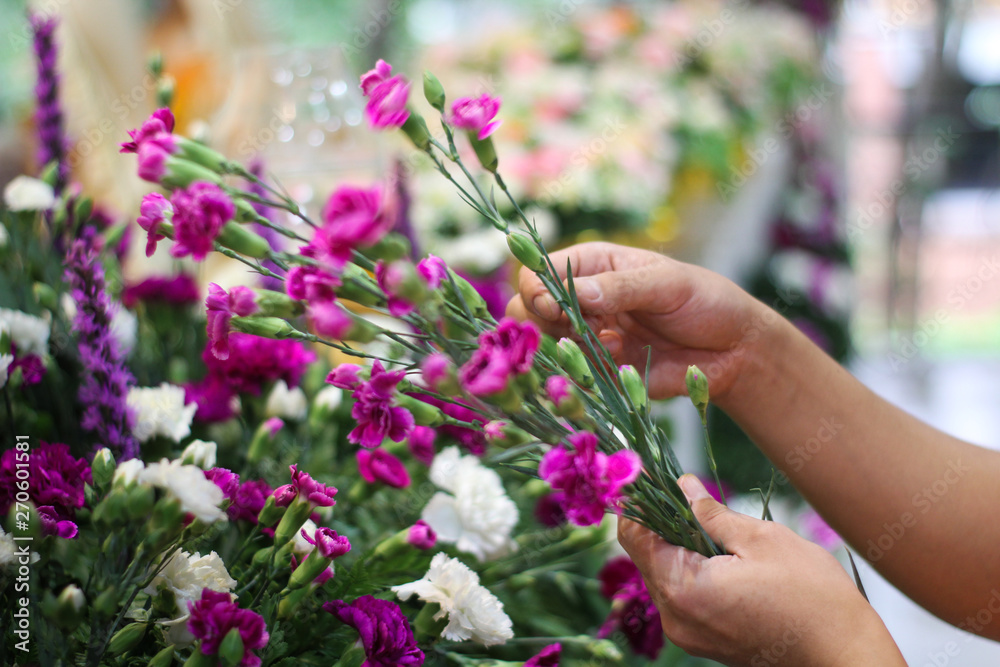 woman holding flowers woman holding flowers