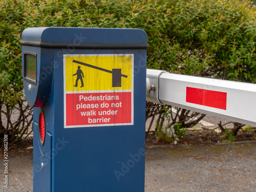 Wallpaper Mural Sign warning pedestrians not to walk underneath Torontodigital.ca