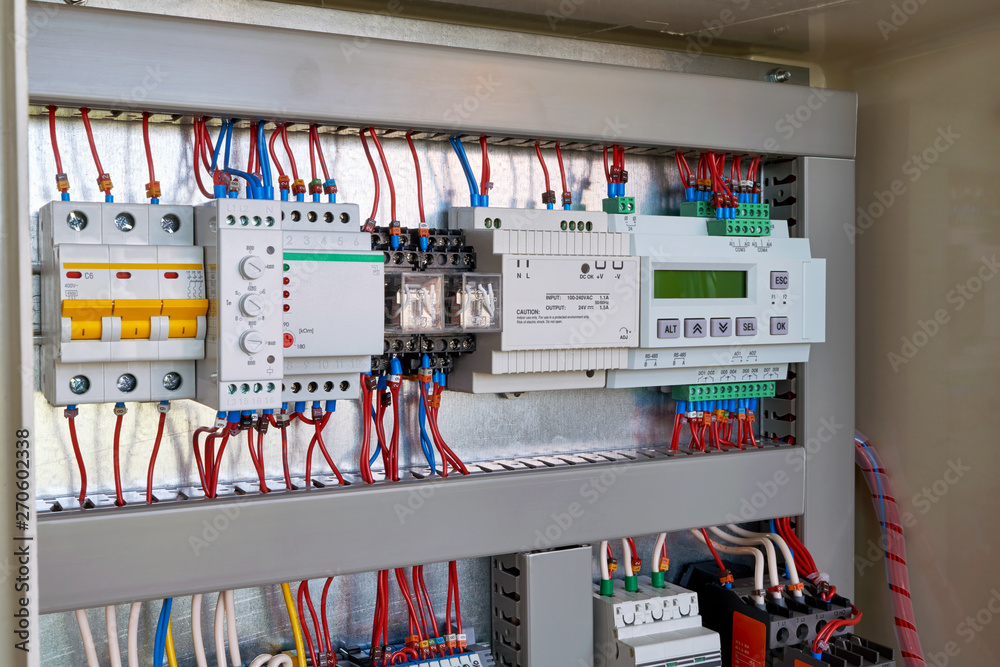 The display controller, power supply, relays, phase control, relay
