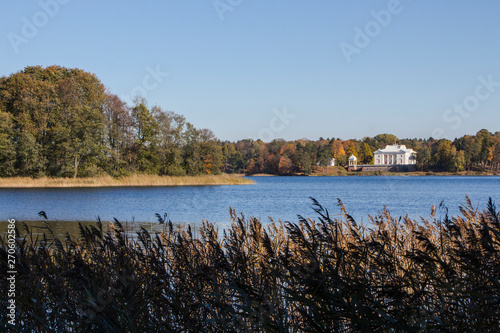 Uzutrakis is an old manor on the shores of Lake Galve in Trakai. Lithuania photo