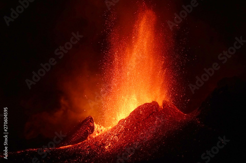 Éruption Piton de la fournaise photo
