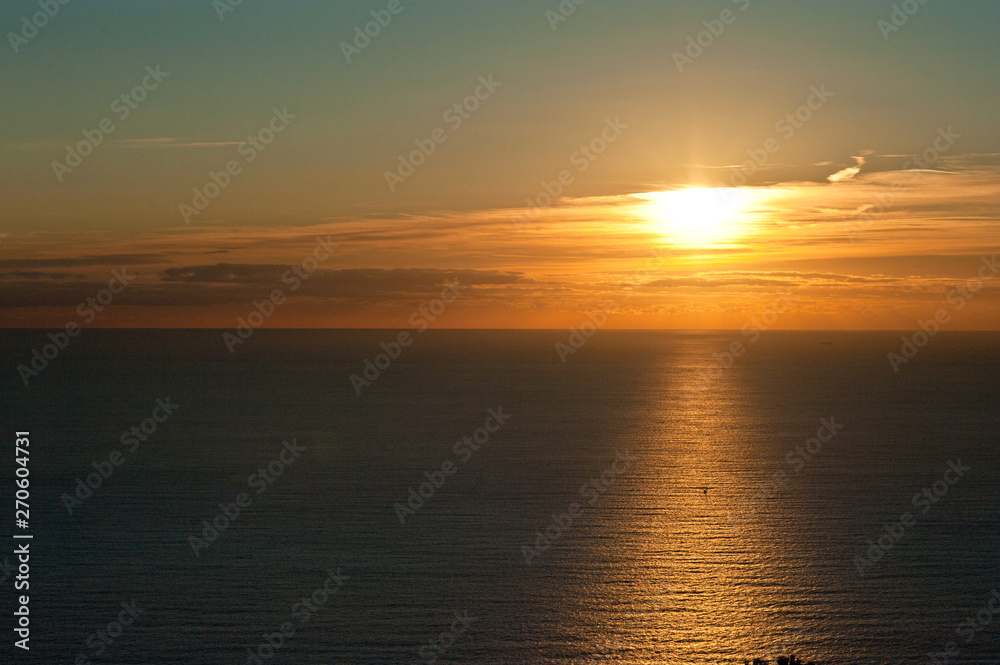 Sunset, cinque terre, Liguria, Italy