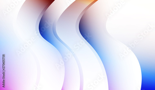 Curve Line and Wave Layer Background. For Cover Page, Landing Page, Banner. Colorful Vector Illustration.