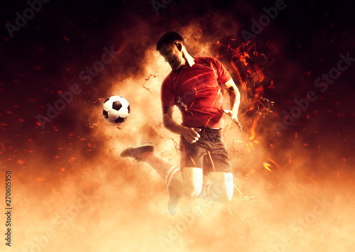 Football player in action © Andrey Burmakin