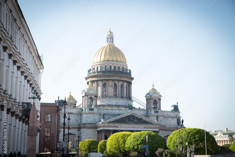 Saint Isaac's Cathedral in St. Petersburg in summer. Russia