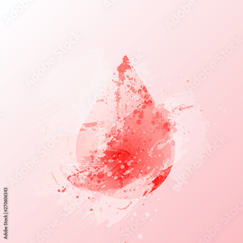 Vector World blood donor day - June 14. poster