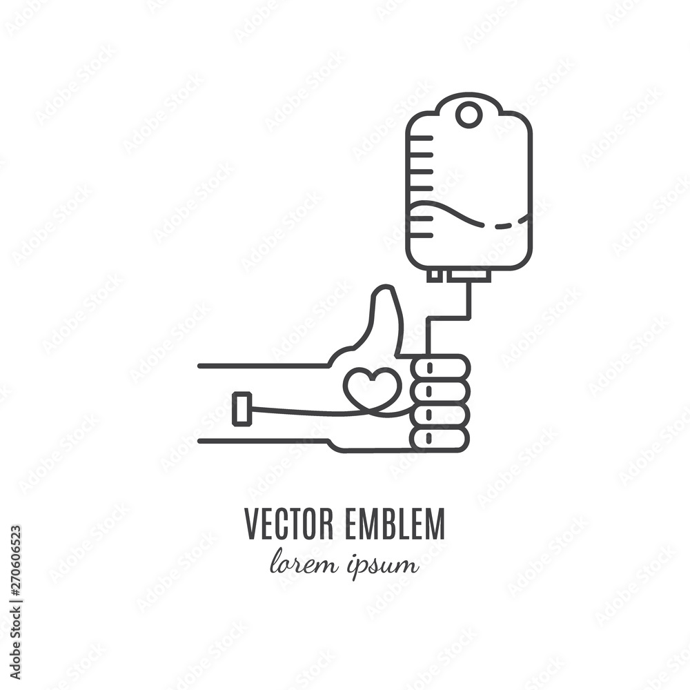 Vector world blood donor day concept on white Vector world blood donor day concept on white