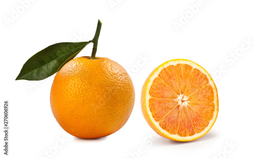 Blonde Orange – "Arancia Bionda" Isolated on White Background