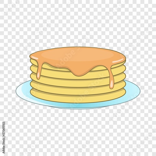 Stack of pancakes icon. Cartoon illustration of stack of pancakes vector icon for web